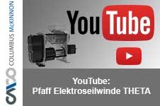 Film dotyczący zastosowania elektrycznej wciągarki linowej Pfaff THETA