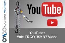 Film dotyczący zastosowania ręcznego wciągnika dźwigniowego Yale ERGO 360