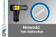 NOWOŚĆ w ofercie – akumulatorowy wciągnik łańcuchowy Yale® BatteryStar™