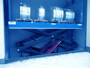 Podnośniki wielonożycowe platformowe hydrauliczne przeładunkowe