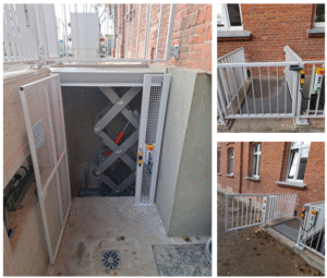 Podnośnik 3-nożycowy hydrauliczny w zabudowie